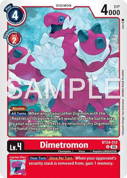 Dimetromon &mdash; Digimon Card Game card