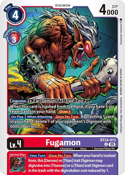 Fugamon &mdash; Digimon Card Game card