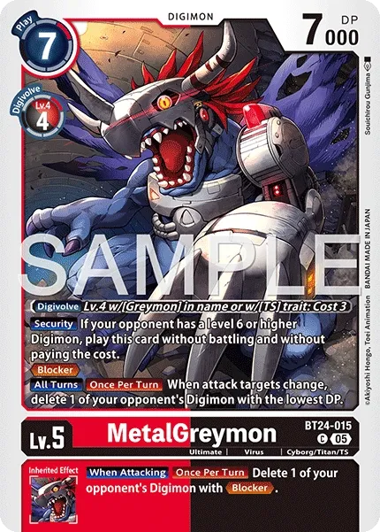 MetalGreymon &mdash; Digimon Card Game card