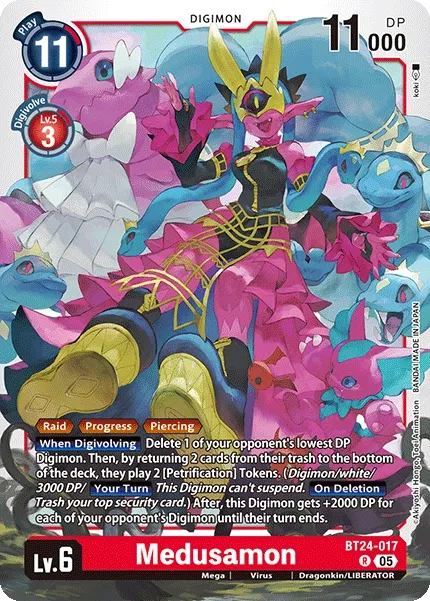 Medusamon &mdash; Digimon Card Game card