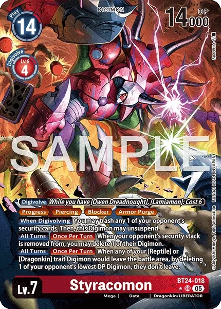 Styracomon &mdash; Digimon Card Game card