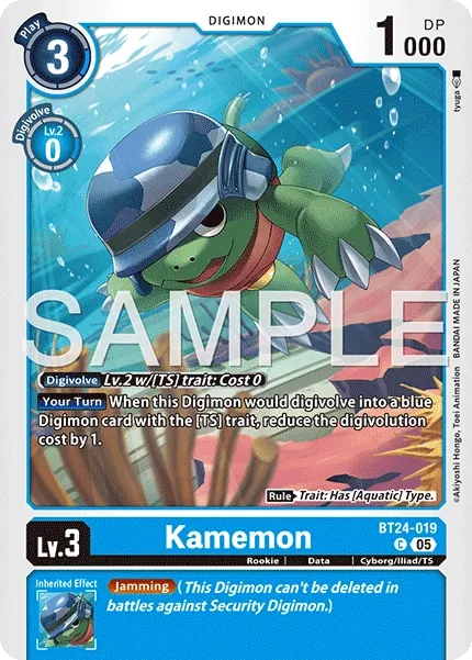 Kamemon &mdash; Digimon Card Game card