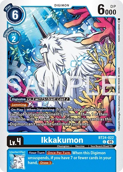 Ikkakumon &mdash; Digimon Card Game card