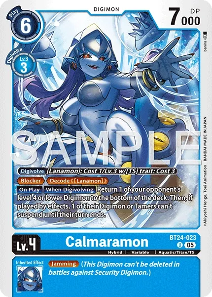 Calmaramon &mdash; Digimon Card Game card