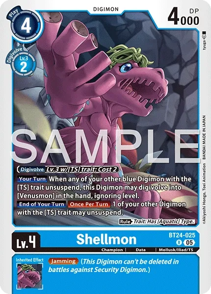 Shellmon &mdash; Digimon Card Game card