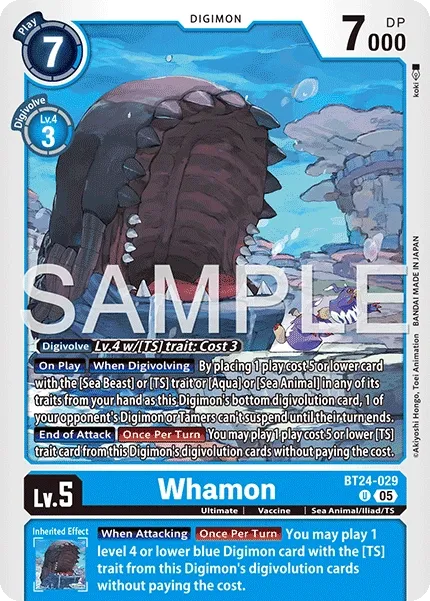 Whamon &mdash; Digimon Card Game card