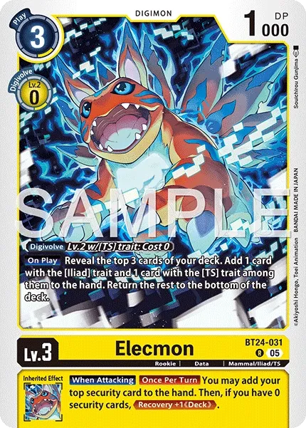 Elecmon &mdash; Digimon Card Game card