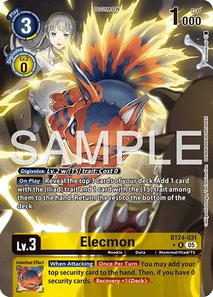 Elecmon &mdash; Digimon Card Game card