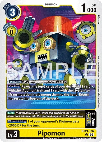 Pipomon &mdash; Digimon Card Game card