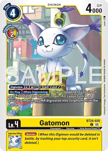 Gatomon &mdash; Digimon Card Game card