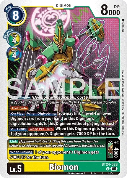 Biomon &mdash; Digimon Card Game card