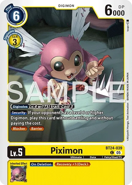 Piximon &mdash; Digimon Card Game card