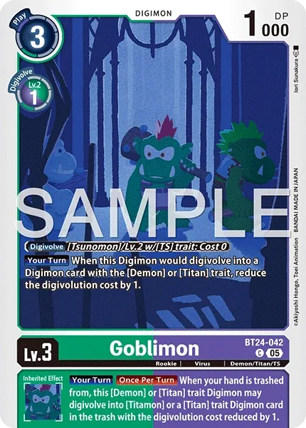 Goblimon &mdash; Digimon Card Game card