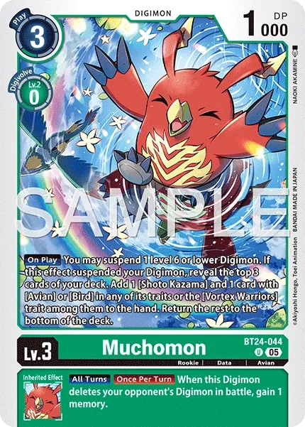 Muchomon &mdash; Digimon Card Game card