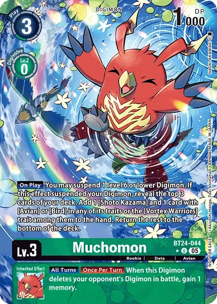 Muchomon &mdash; Digimon Card Game card