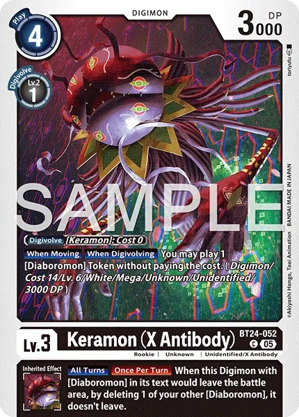 Keramon (X Antibody) &mdash; Digimon Card Game card