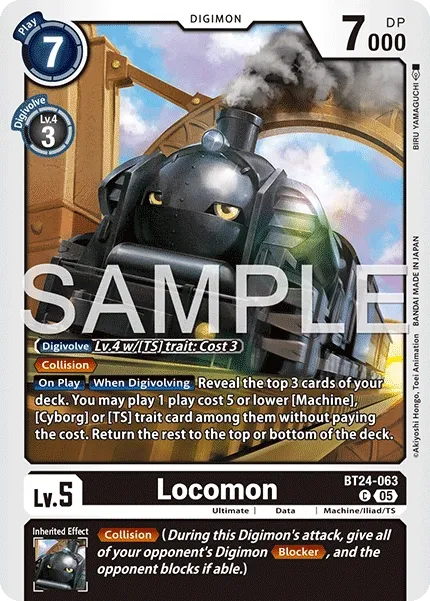 Locomon &mdash; Digimon Card Game card