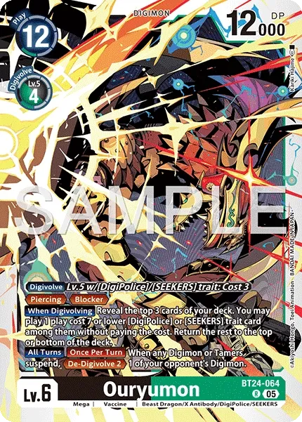Ouryumon &mdash; Digimon Card Game card