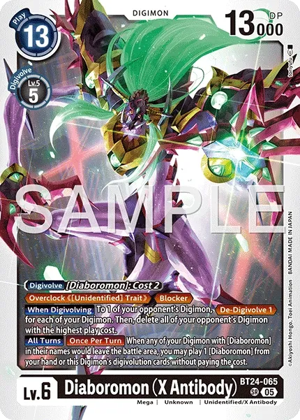 Diaboromon (X Antibody) &mdash; Digimon Card Game card
