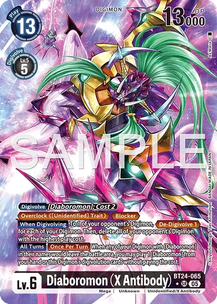 Diaboromon (X Antibody) &mdash; Digimon Card Game card