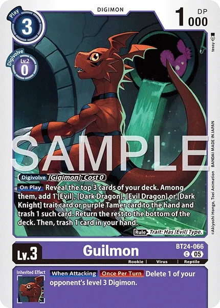 Guilmon &mdash; Digimon Card Game card