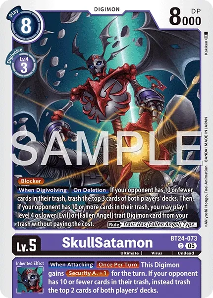 SkullSatamon &mdash; Digimon Card Game card