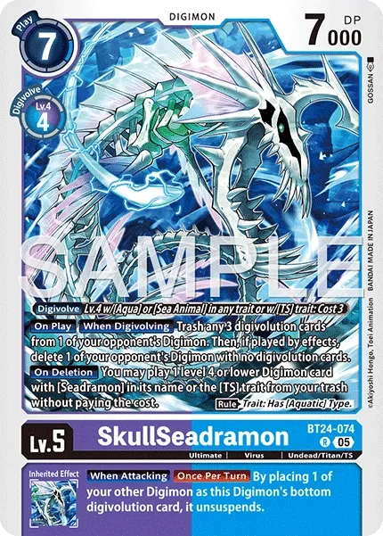 SkullSeadramon &mdash; Digimon Card Game card
