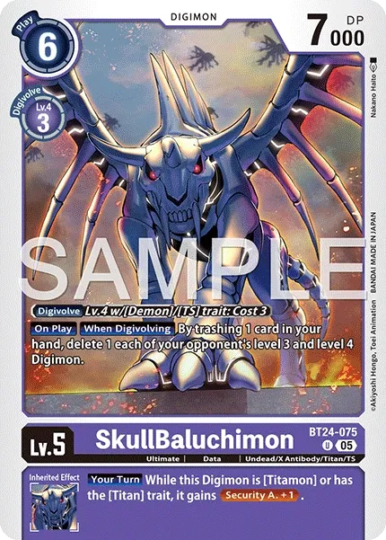 SkullBaluchimon &mdash; Digimon Card Game card