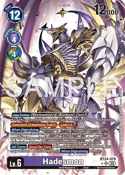 Hadesmon &mdash; Digimon Card Game card