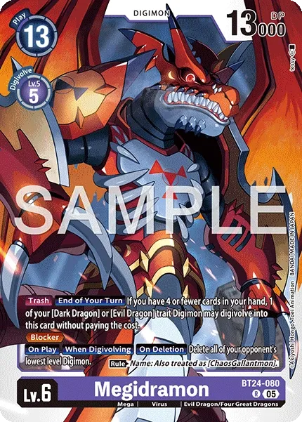 Megidramon &mdash; Digimon Card Game card