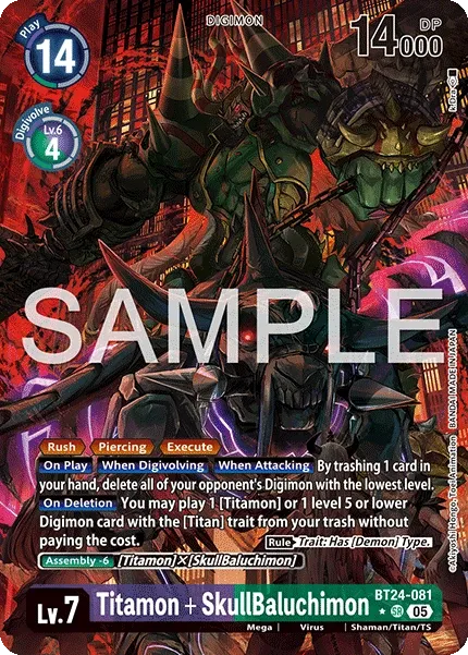 Titamon + SkullBaluchimon &mdash; Digimon Card Game card