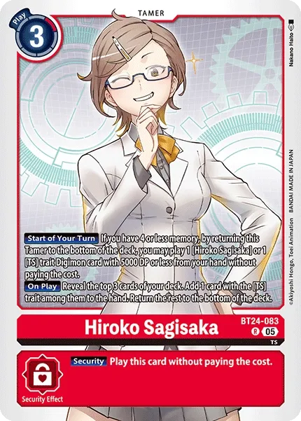 Hiroko Sagisaka &mdash; Digimon Card Game card