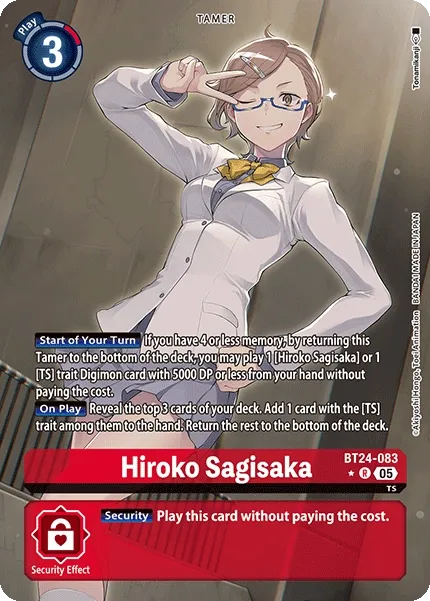 Hiroko Sagisaka &mdash; Digimon Card Game card