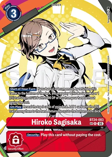 Hiroko Sagisaka &mdash; Digimon Card Game card