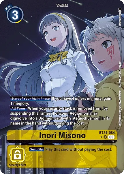 Inori Misono &mdash; Digimon Card Game card