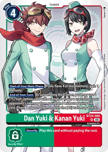 Dan Yuki & Kanan Yuki &mdash; Digimon Card Game card