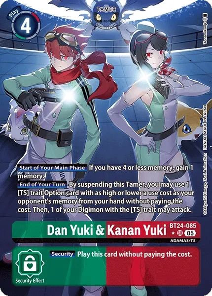 Dan Yuki & Kanan Yuki &mdash; Digimon Card Game card