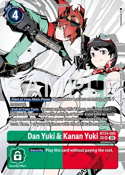 Dan Yuki & Kanan Yuki &mdash; Digimon Card Game card
