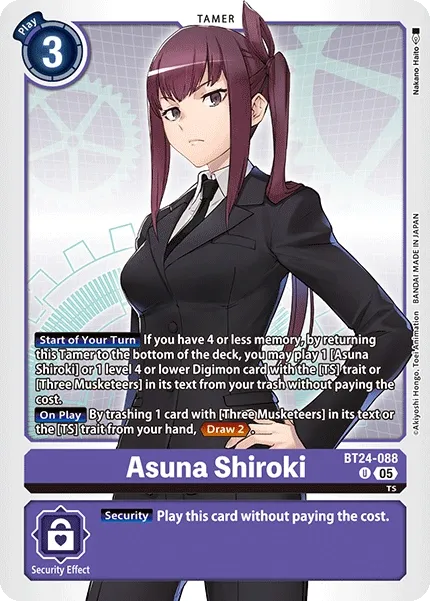 Asuna Shiroki &mdash; Digimon Card Game card