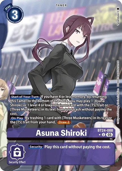 Asuna Shiroki &mdash; Digimon Card Game card