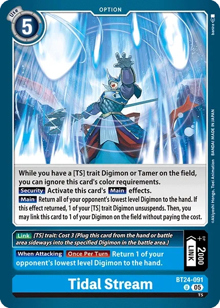 Tidal Stream &mdash; Digimon Card Game card