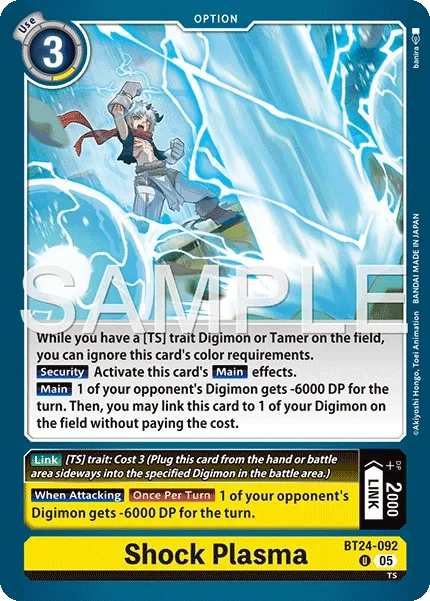 Shock Plasma &mdash; Digimon Card Game card