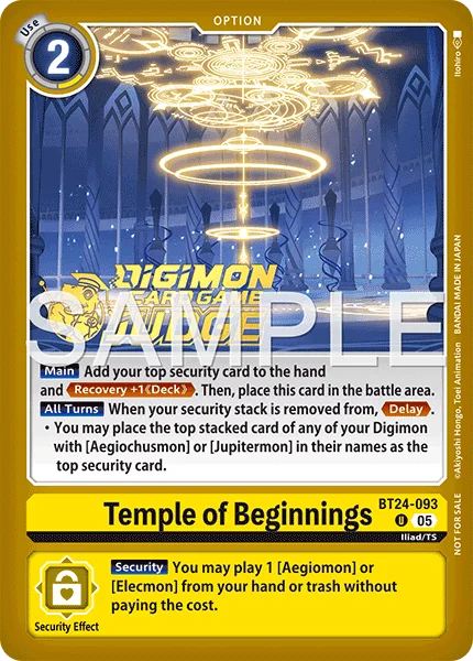 Temple of Beginnings &mdash; Digimon Card Game card