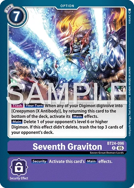 Seventh Graviton &mdash; Digimon Card Game card