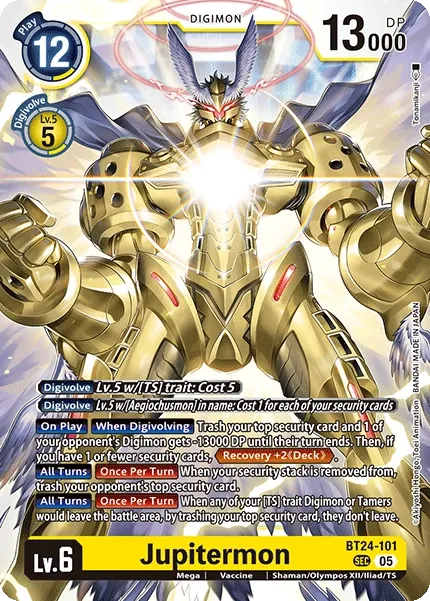 Jupitermon &mdash; Digimon Card Game card