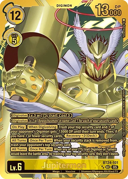 Jupitermon &mdash; Digimon Card Game card