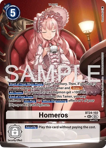 Homeros &mdash; Digimon Card Game card