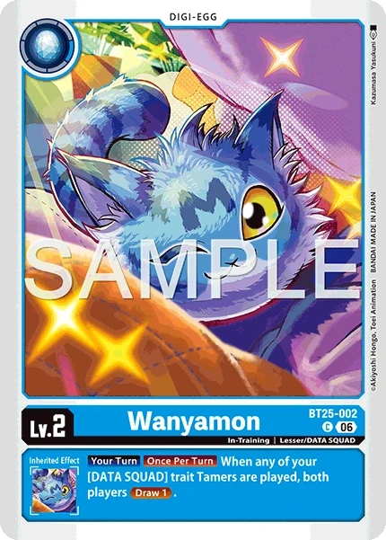 Wanyamon &mdash; Digimon Card Game card