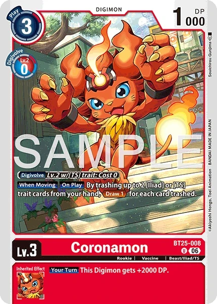 Coronamon &mdash; Digimon Card Game card
