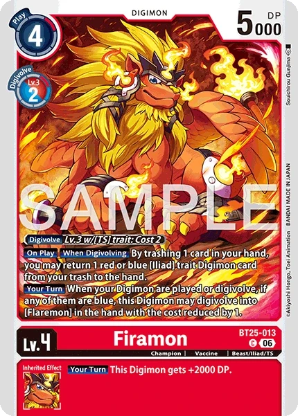 Firamon &mdash; Digimon Card Game card